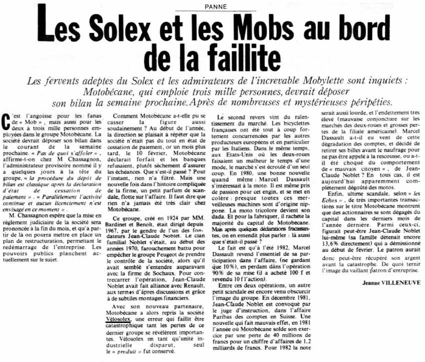 faillite motob�cane